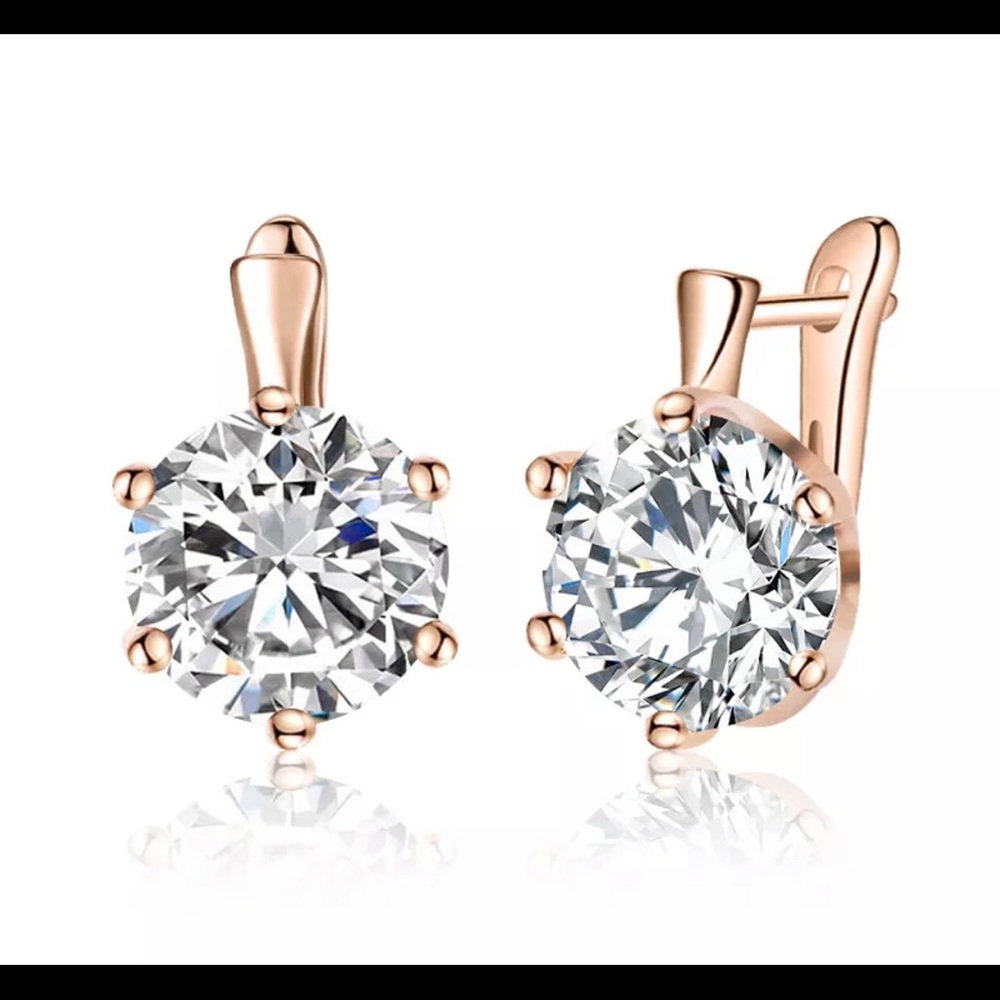 Fashion Rhinestone Hoop Earrings